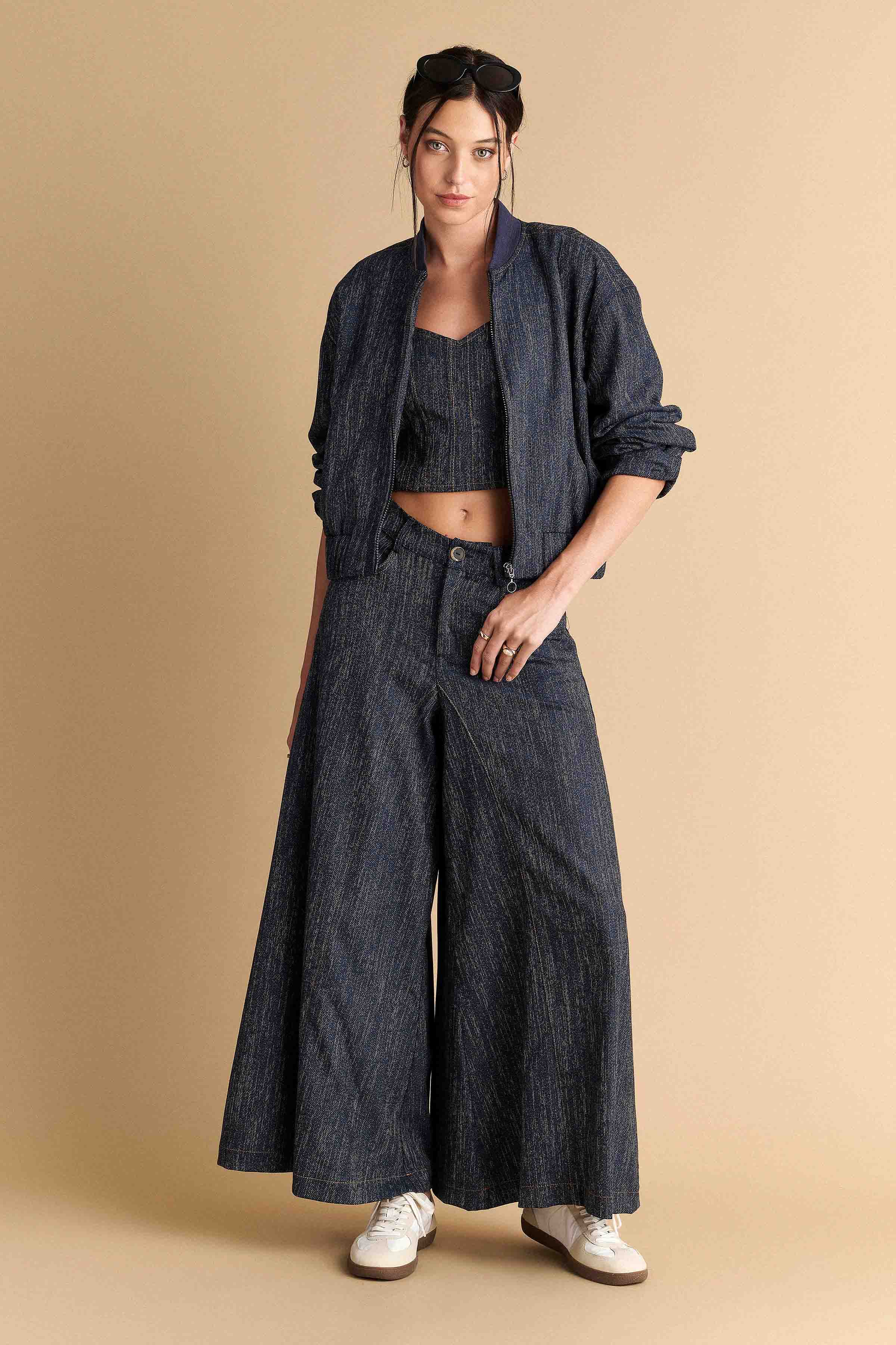  Παντελόνι wide leg denim όψη - 5206634883988 2025