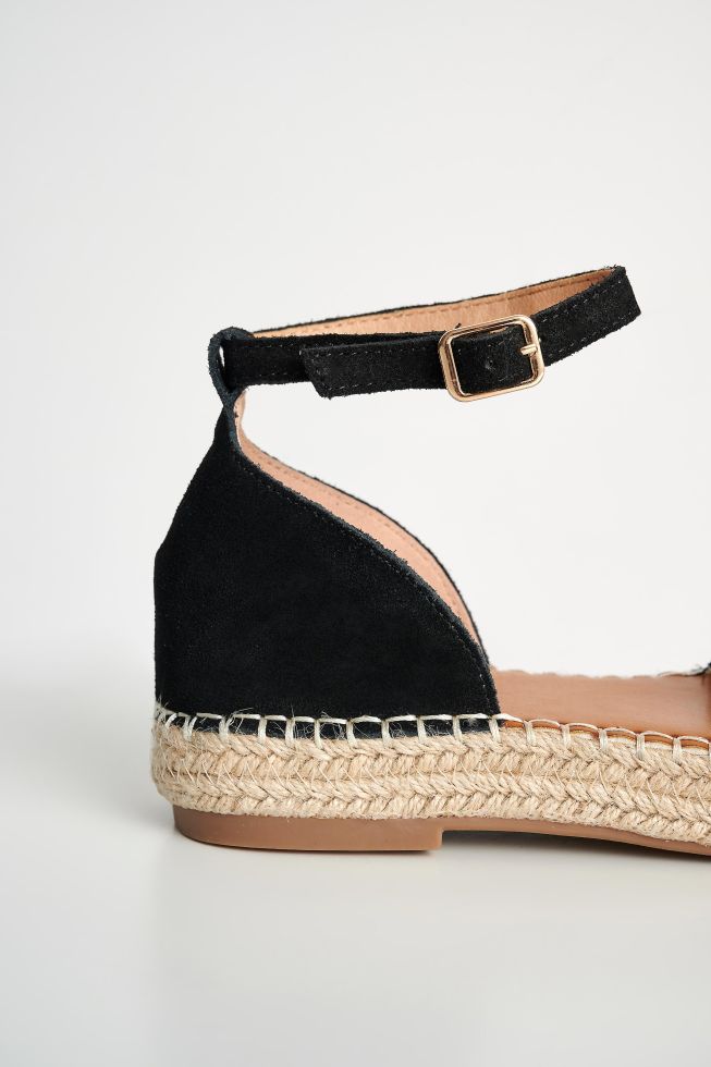 Black flat espadrilles online