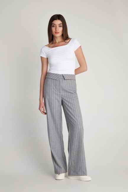 Striped trousers - Grey