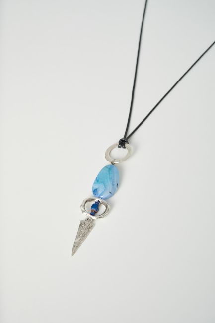 Chalcedony necklace - Silver