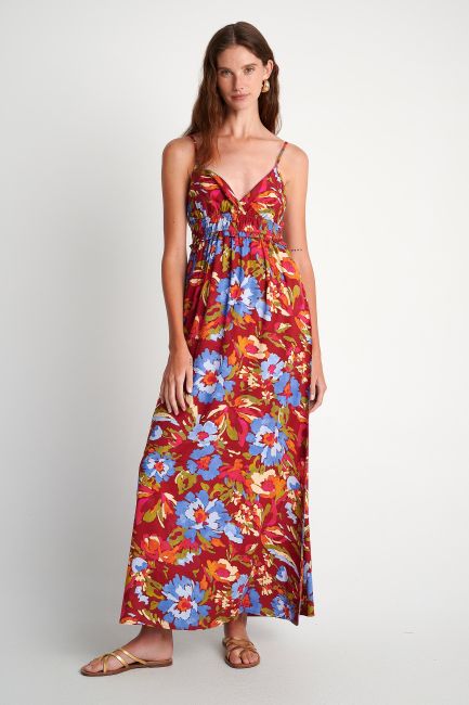 Φόρεμα μακρύ φλοράλ - Multicolor