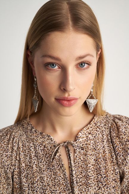 Boho dangle earrings - Silver