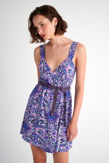 Φόρεμα μίνι με μοτίβα - Multicolor