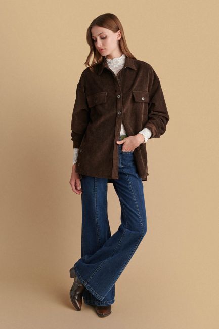 Corduroy shirt - Brown