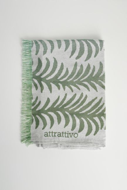 Patterned beach towel - Khaki
