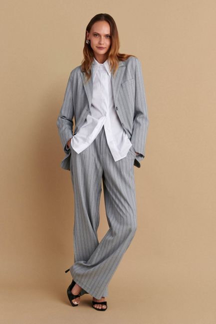 Suit stripe blazer - Grey