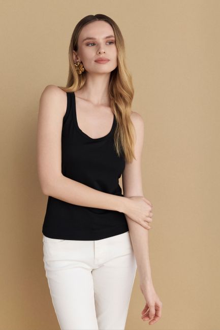 Sleeveless top - Black