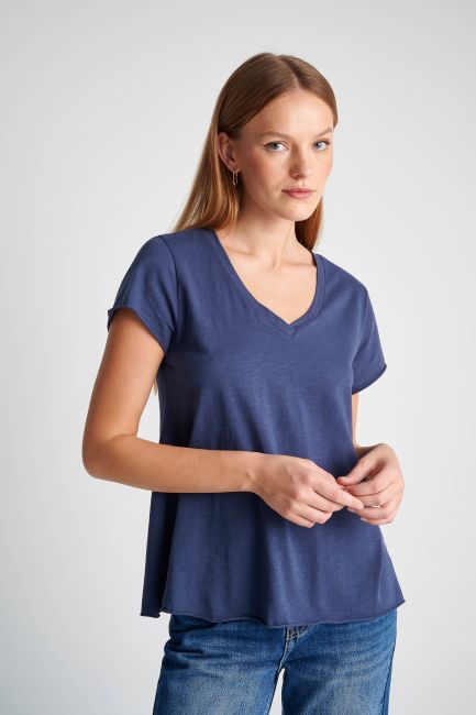 Monochrome basic blouse - Blue