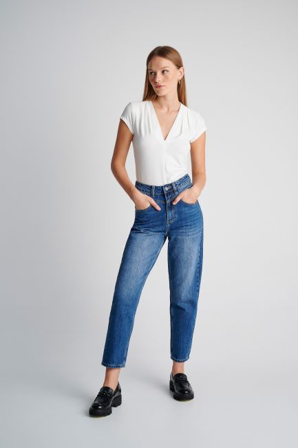 Mom-fit jeans - Blue