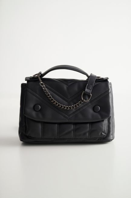 Quilted crossbody bag - Black