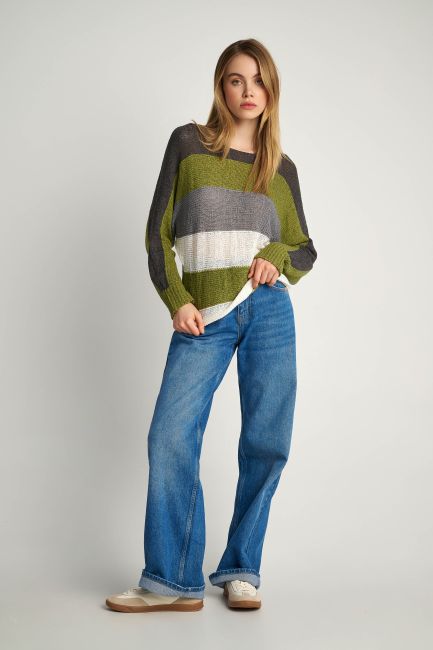 Jacquard knit sweater - Multicolor