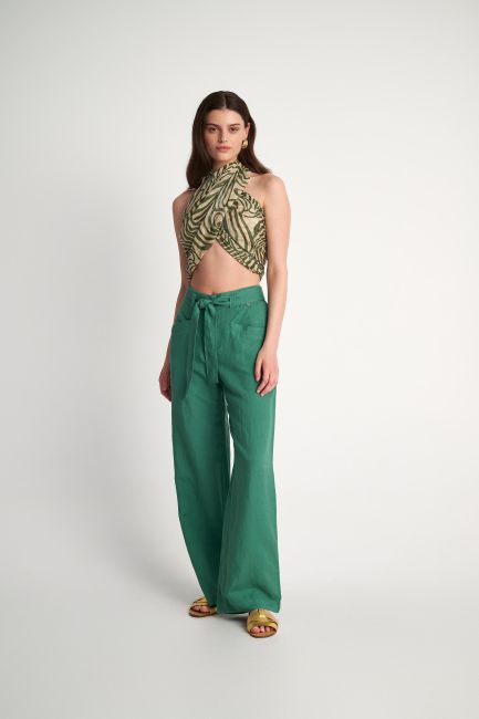 Straight line trousers - Green
