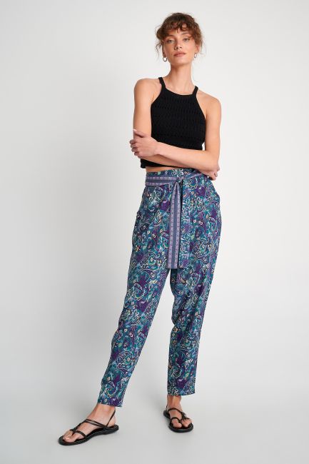 Paisley-print salwar trousers - Multicolor